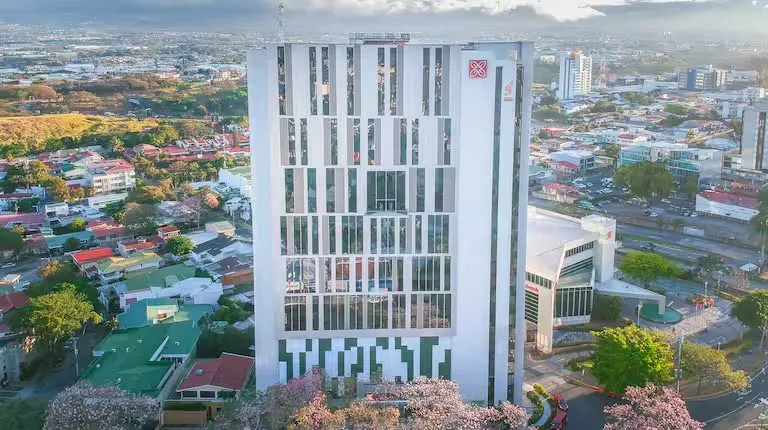 Das Hotel über den Dächern von San José