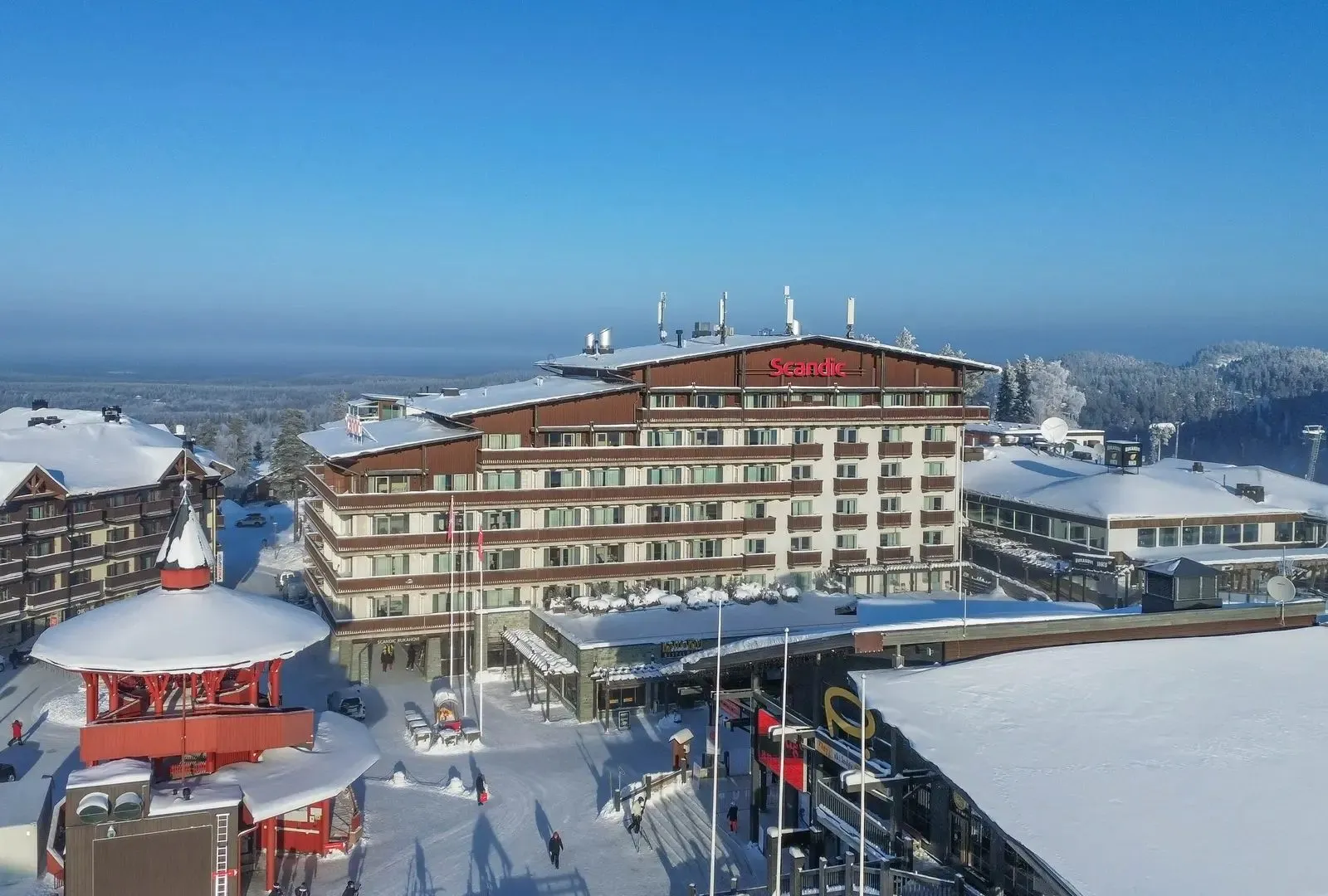 Scandic Rukahovi im Blockhaus-Stil am Ruka-Fjäll