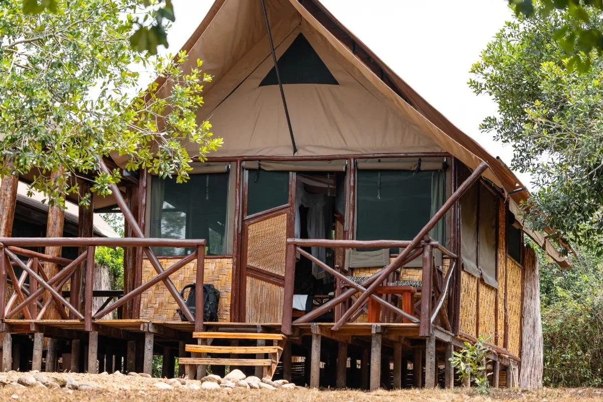 The Bush Lodge am Kazinga-Kanal im Queen Elizabeth Nationalpark