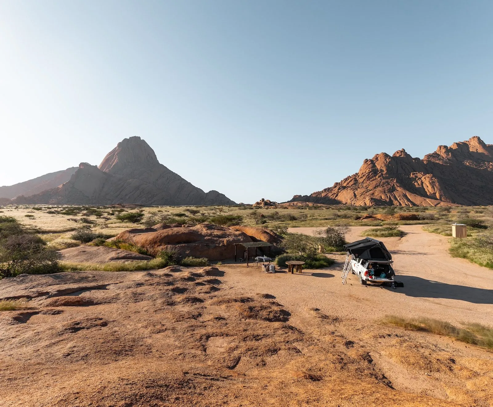 Spitzkoppe Community Campsite zwischen Granitfelsen bei Usakos